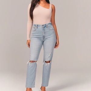 Ultra High Rise Ankle Straight Jean